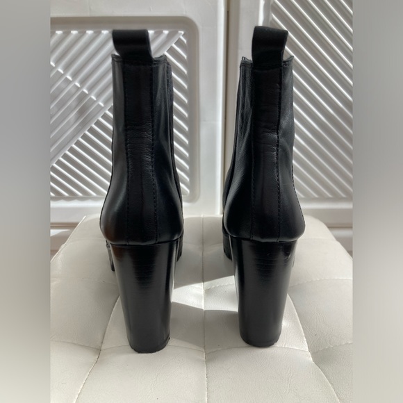 Leather Platform Chelsea Ankle Boot - Picture 4 of 6